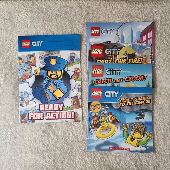 Lego City Five Book Bundle - Picture 1 of 11